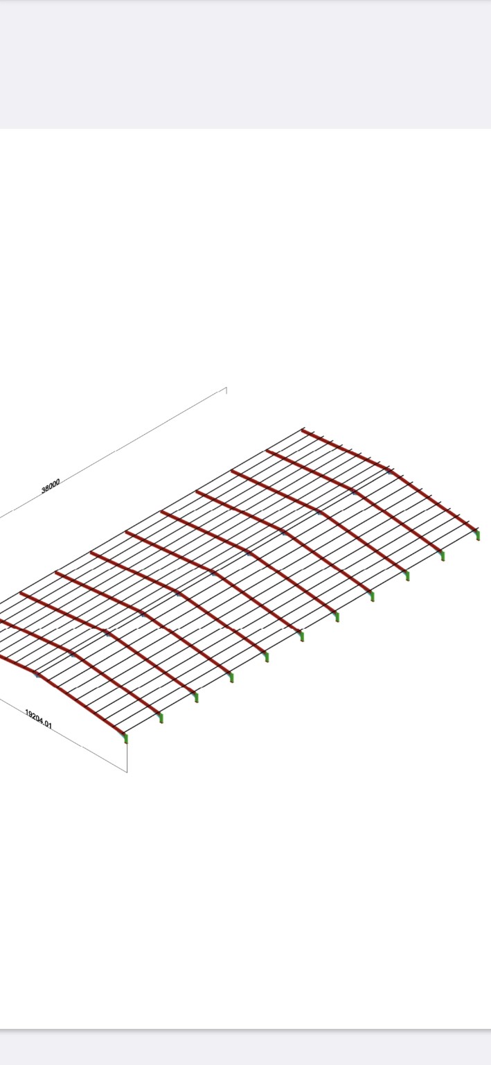 Steel Roof Frame — Technical design